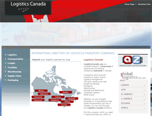 Tablet Screenshot of logisticscanada.org